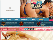 Tablet Screenshot of femboyfever.com